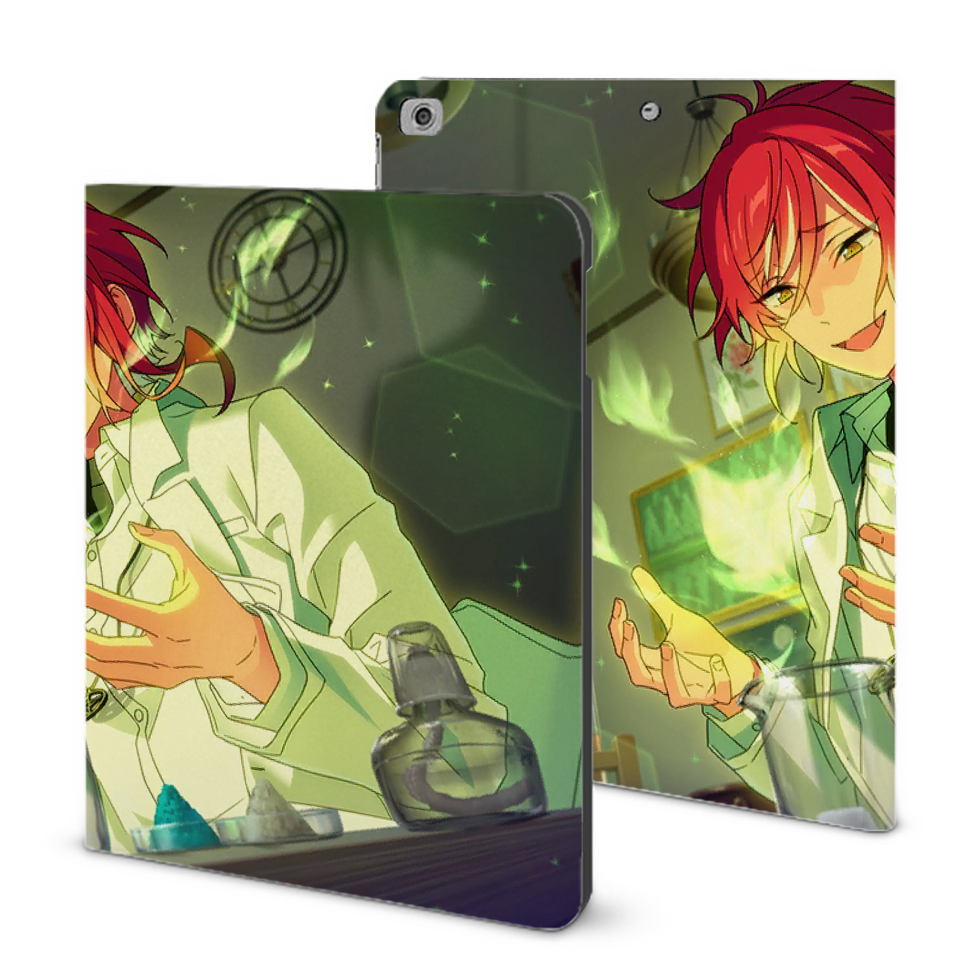 （画像用） あんさんぶるスターズ! Ensemble Stars IPad ケース ブック型 PUレザー TPU 耐衝撃 軽量 薄型 ペン収納なし 全面保護 IPad 各モデル対応